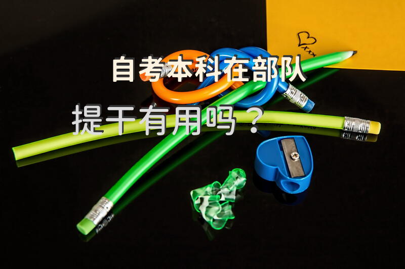 自考本科在部队提干有用吗？
