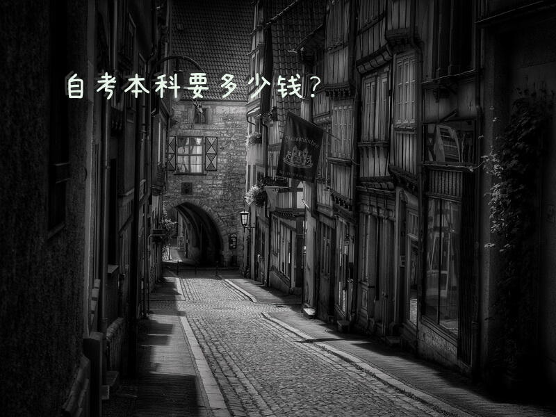 自考本科要多少钱？