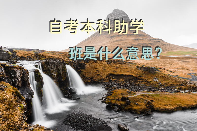 自考本科助学班是什么意思？