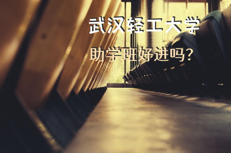 武汉轻工大学助学班好进吗？