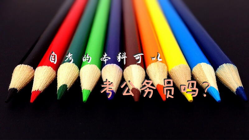 自考的本科可以考公务员吗？