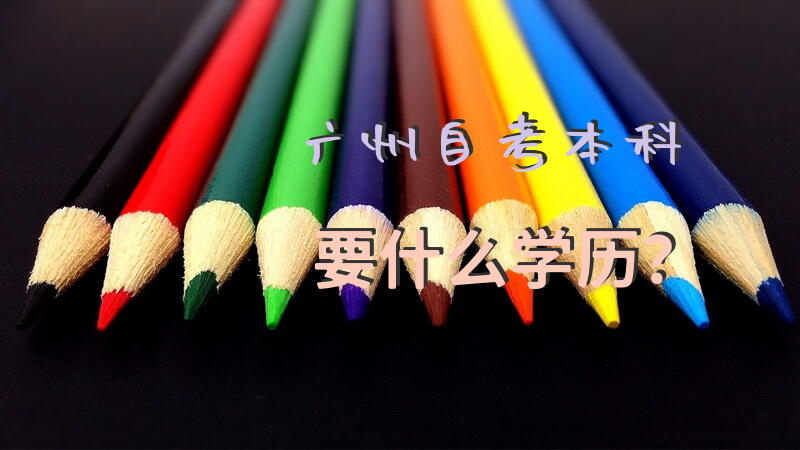 广州自考本科要什么学历？