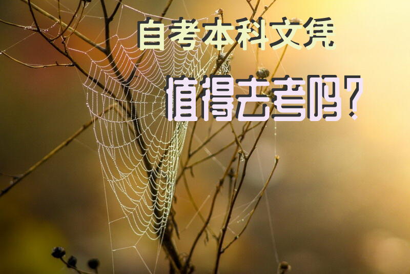 自考本科文凭值得去考吗？
