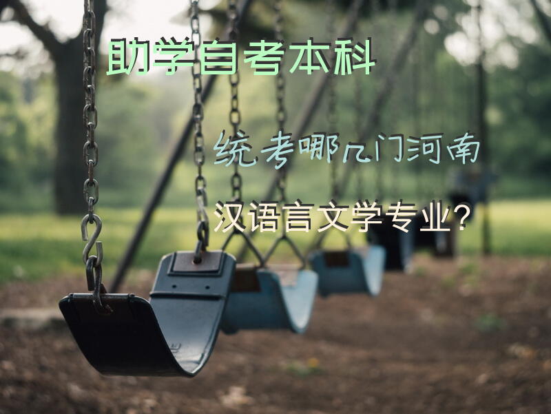 助学自考本科统考哪几门河南汉语言文学专业？