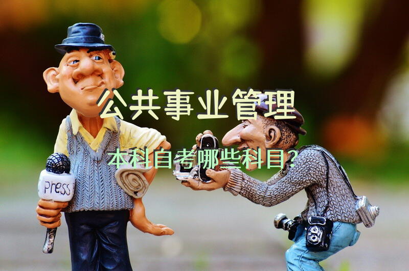 公共事业管理本科自考哪些科目？