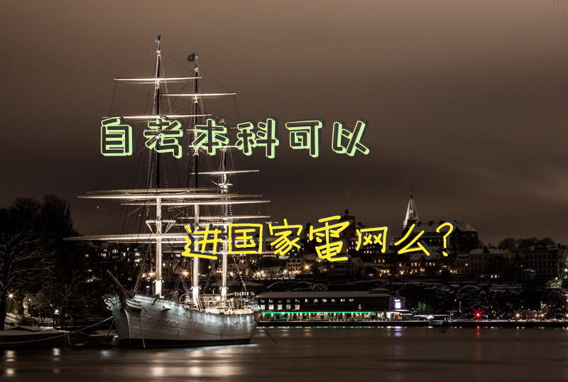 自考本科可以进国家电网么？