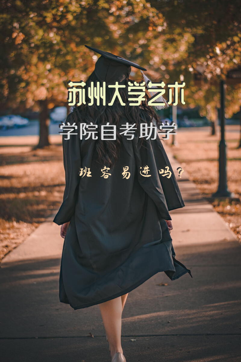 苏州大学艺术学院自考助学班容易进吗？