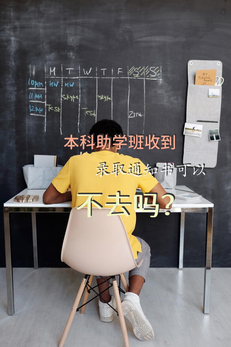 本科助学班收到录取通知书可以不去吗？