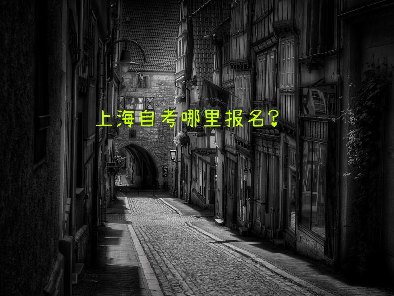 上海自考哪里报名？