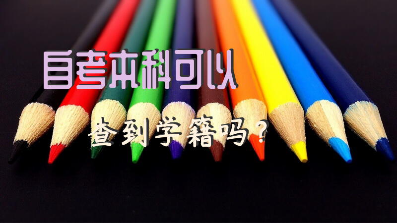 自考本科可以查到学籍吗？