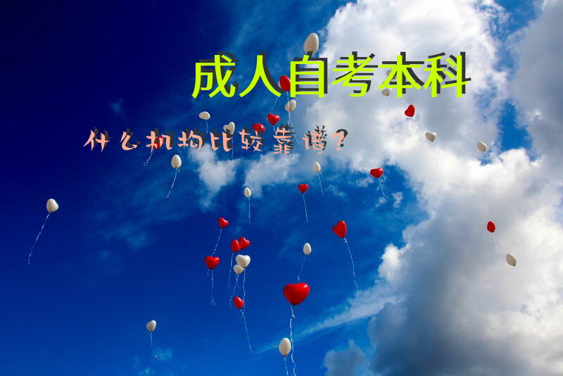 成人自考本科什么机构比较靠谱？
