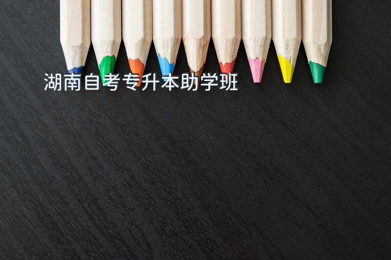 湖南自考专升本助学班
